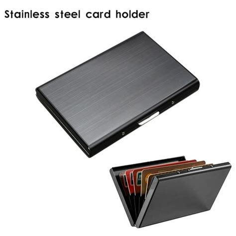 stainless steel rfid card protector wallet|stainless steel trifold wallet.